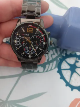 Reloj Deyros Negro Caballero.