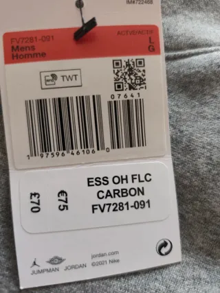 Sudadera Jordan Gris