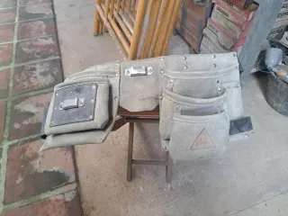 Cinturón porta herramientas de piel