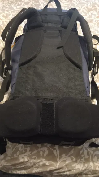 Mochila Forclaz 70L Viaje Negra/Azul