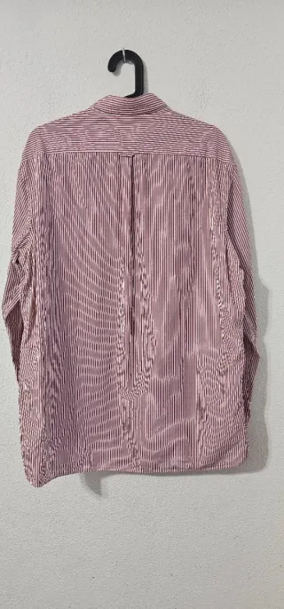 Camisa Emidio Tucci Rayas Rojas y Blancas