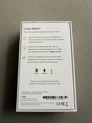 Ledger Nano S Cartera Criptomonedas