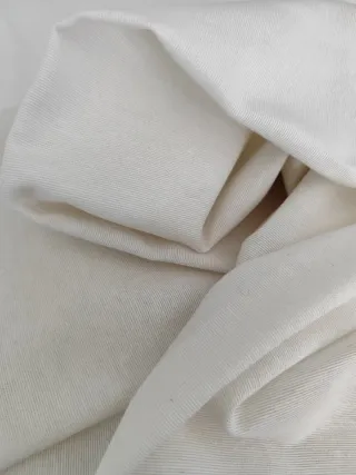 Tela loneta color blanco roto