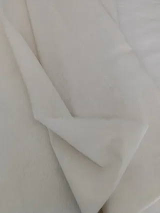 Tela loneta color blanco roto