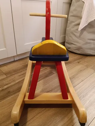 Caballo balancín madera maciza