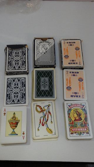 Lote 3 barajas Fournier Naipes Español Poker