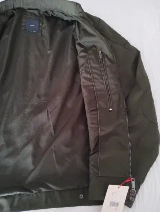 Cazadora hombre verde caza