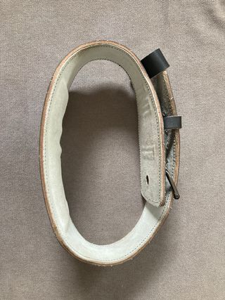 Cinturón Lumbar Musculación Cuero Negro