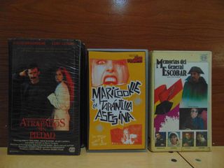 LOTE DE 15 PELÍCULAS VHS VIEJAS. Originales.