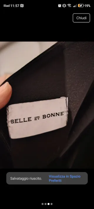 Abito donna nero corto