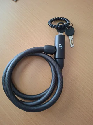 Candado de Bicicleta Negro con Llaves