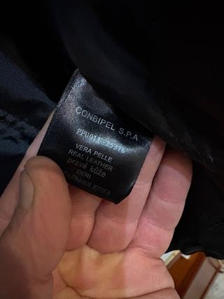 Giubbino biker in vera pelle vintage