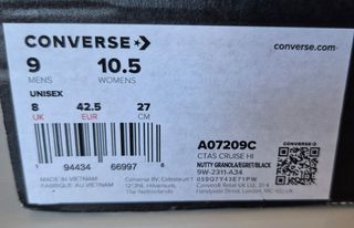 All Star Converse beige y blanco