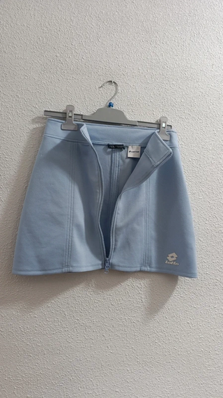 Falda Zara y Lotto Vintage Azul Talla M (38)