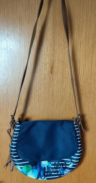Bandolera Desigual Azul y Multicolor