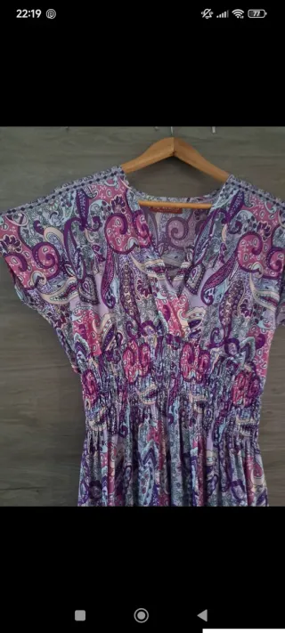 Vestido largo estampado verano talla única