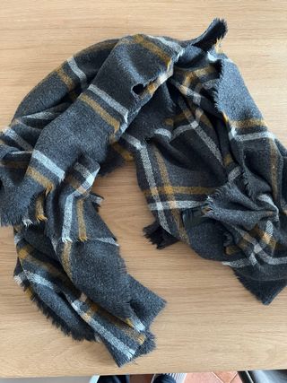 Maxi sciarpa scialle stola tartan