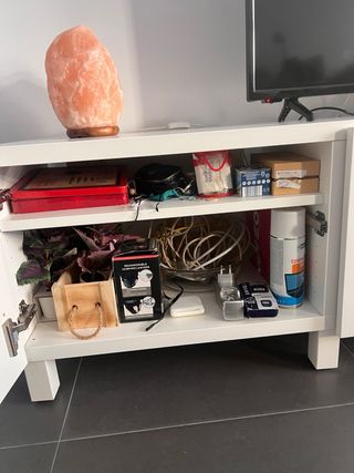 Mueble TV Besta Ikea Blanco 3 Puertas