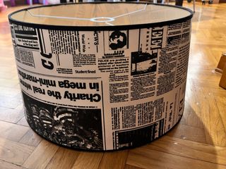 Paralume lampadario cameretta fantasia giornale