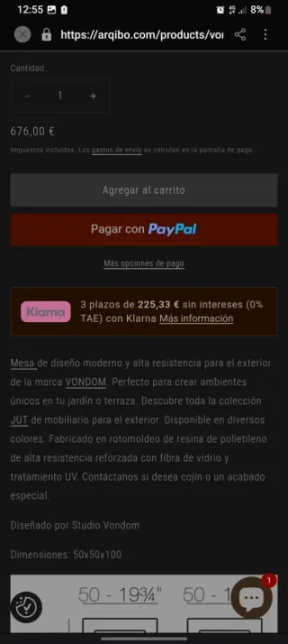 Mesa alta blanca exterior