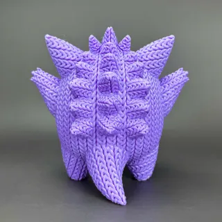 Figura Premium 3D - Efecto Crochet Multicolor 20cm