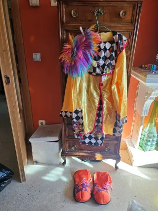 Disfraz payaso talla única