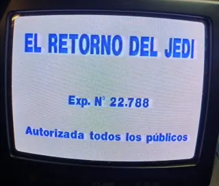 EL RETORNO DEL JEDI - VHS
