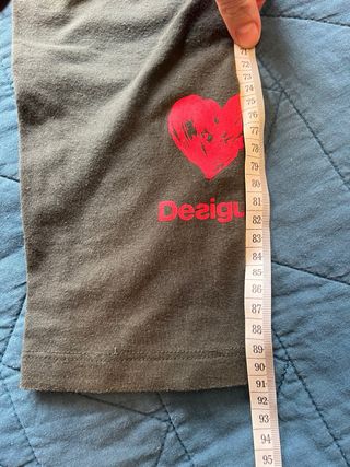 Leggings Desigual verde oscuro/marrón con corazón