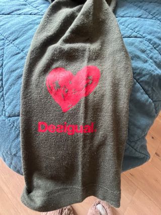 Leggings Desigual verde oscuro/marrón con corazón