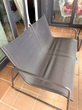 Conjunto terraza 4 piezas negro