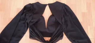 Top negro manga larga talla M