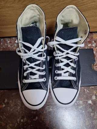 Zapatillas Converse All Star altas negras T.39.5