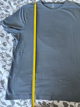 Camiseta H&M azul manga corta