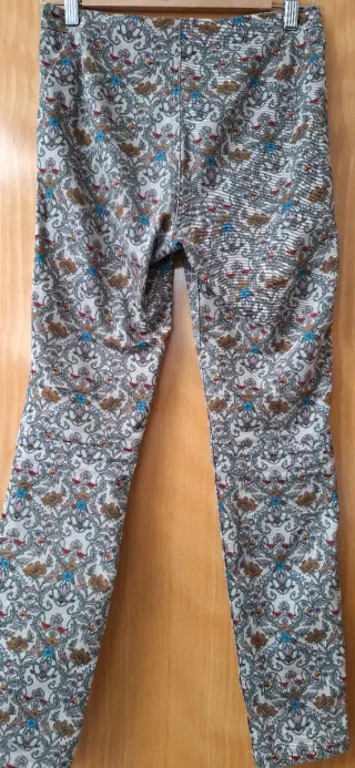 Pantalón pitillo estampado elástico, cintura alta