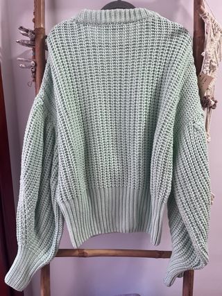 Jersey Zara verde agua Talla M