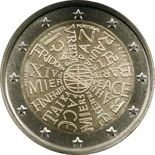 2 x 2 Euros Portugal 2023 Conmemorativa
