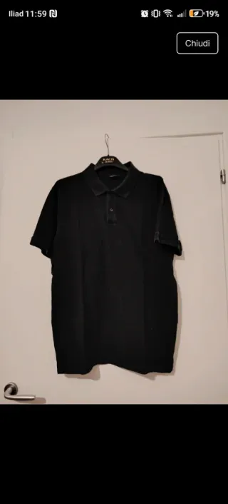 Polo uomo nera xl