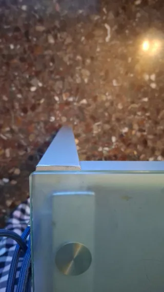 Mesa de comedor cristal y metal Abierta 191