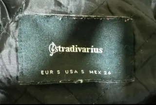 Bomber negra Stradivarius Talla S