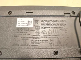 Teclado Logitech K120 USB Negro