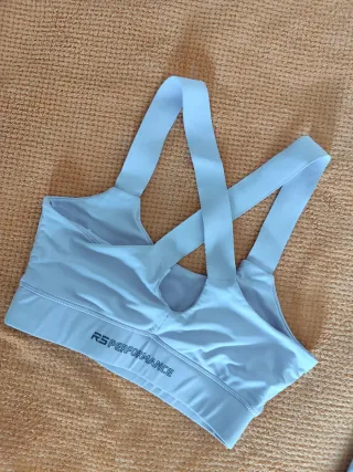 Conjunto deportivo top y mallas color Lila talla S