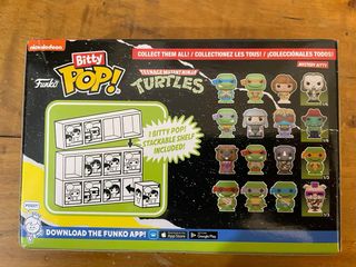 Funko Bitty Pop! TMNT - 4 pezzi + scaffale