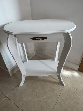 Mesa auxiliar / telefonera  blanca