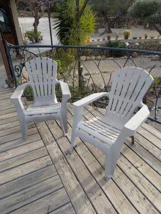 2 Sillones de Exterior Beige