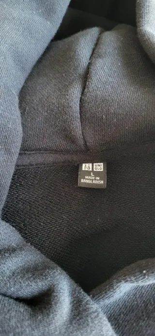 Sudadera Uniqlo Negra Mujer