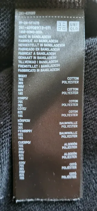 Sudadera Uniqlo Negra Mujer