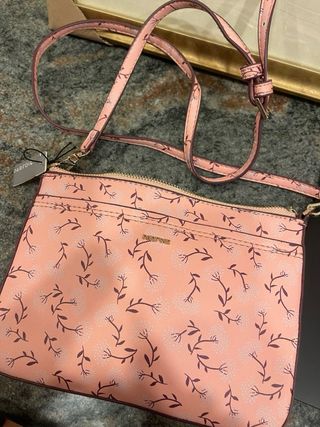 Bolso Parfois rosa florecitas nuevo