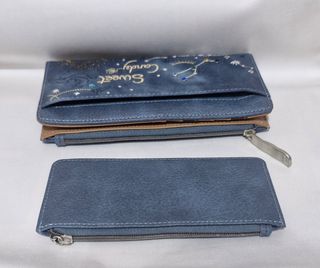 Cartera Sweet Candy azul diseño vintage