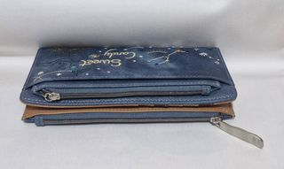 Cartera Sweet Candy azul diseño vintage