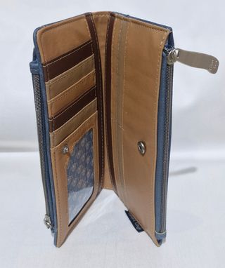 Cartera Sweet Candy azul diseño vintage